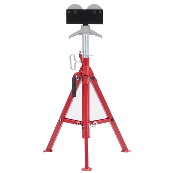 QinaQin Tripod Pipe Jack Stand with Ball Head, 2500 Lb Adjustable Heavy Duty Support Stand for Welding and Pipe Work