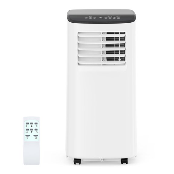 Qinain 8000 BTU Portable Air Conditioner - 3-In-1 AC Unit with Cool, Dehumidifier & Fan for Rooms
