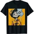 thumbnail image 1 of Qinduosi 6s Yellow Ochre Design Printed Sneaker Matching T-Shirt Black, 1 of 3