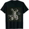 thumbnail image 1 of Qinduosi ADLV Fuzzy Rabbit T-Shirt Black, 1 of 3