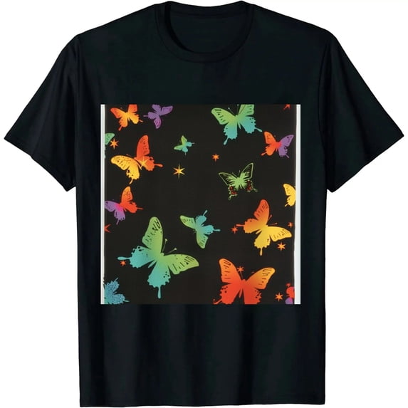 Qinduosi Asymmetrical Tops for Women Oversized Short Sleeve Shirts Sexy V Neck Blouses Casual Loose Tunics Fashion Floral Print Summer Black