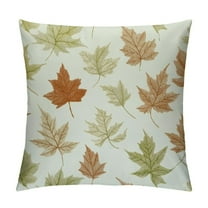 Qinduosi Autumn Decorations Fall Porch Outdoor Throw Pillow Covers Décor Maple Leaves Farmhouse Cushion Cases for Home Couch Sofa Patio Bench 22x22in