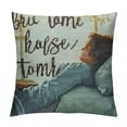 thumbnail image 1 of Qinduosi Bible Verse Throw Pillow Cover and When I Wake Up You are Still with Me Hand Lettered Quote Decorative Square Pillow Case for Home Bedroom Living Room Cushion Cover Inch, 1 of 5