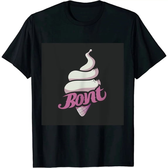 Qinduosi Big Worm Ice Cream Friday Funny Parody Men's T-Shirt Black
