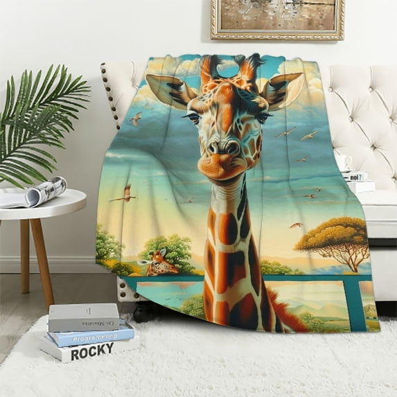 Qinduosi Blanket Gifts for Kids Adults Soft Warm Lightweight Cozy Cute s Throw Blankets for Bed Living Room Sofa Couch Birthday Decor in
