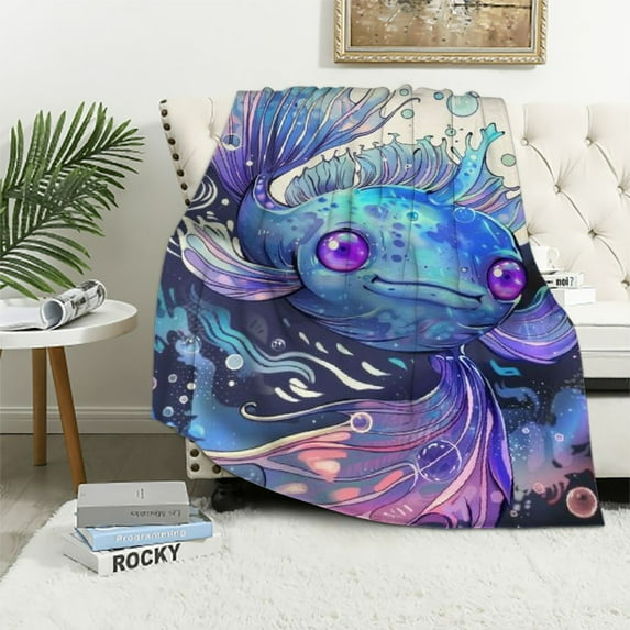 Qinduosi Blanket Lovely s Gifts for Kids Adults Soft Warm Lightweight Cozy Cute Animal Dark Throw Blankets for Bed Living Room Sofa Couch Birthday Decor in