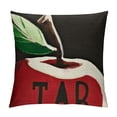 thumbnail image 1 of Qinduosi Bookwarm Throw Pillow Cover, First Day of School Decor for Sofa Couch White, 1 of 5