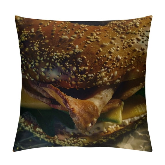 Qinduosi Bread Baked Throw Pillow Covers Country Pillow Shell Fruit Picture Square Throw Cushion Case for Indoors
