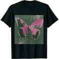 thumbnail image 1 of Qinduosi Butterfly Graphic Tees Mens Oversized T Shirts Women Vintage Shirts Aesthetic Shirts Black, 1 of 3