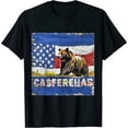 thumbnail image 1 of Qinduosi California Republic Bear Cali Retro Vintage for Men T Shirt Black, 1 of 3