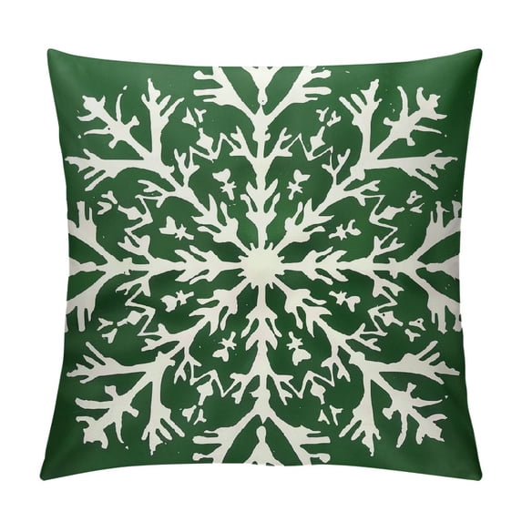 Qinduosi Christmas Green Pillow Covers In Xmas Rustic Farmhouse with Zipper Set of Christmas Decorations Indoor Home Decor for Holiday Bed Cushion Outdoor