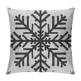 thumbnail image 1 of Qinduosi Christmas Pillow Covers Christmas Decor Linen Pillowcase Winter Snowflake Decorations Christmas Throw Pillows Christmas Holiday Decor Outdoor Cushion Covers for Couch Home Decor White, 1 of 5