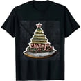 thumbnail image 1 of Qinduosi Christmas Shirt Women Tis The Season Coffee Christmas Tree Santa Hat Graphic Gifts Black, 1 of 3