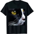 thumbnail image 1 of Qinduosi Cute Cat T-Shirt Animal Graphic Tee Shirt Black, 1 of 3