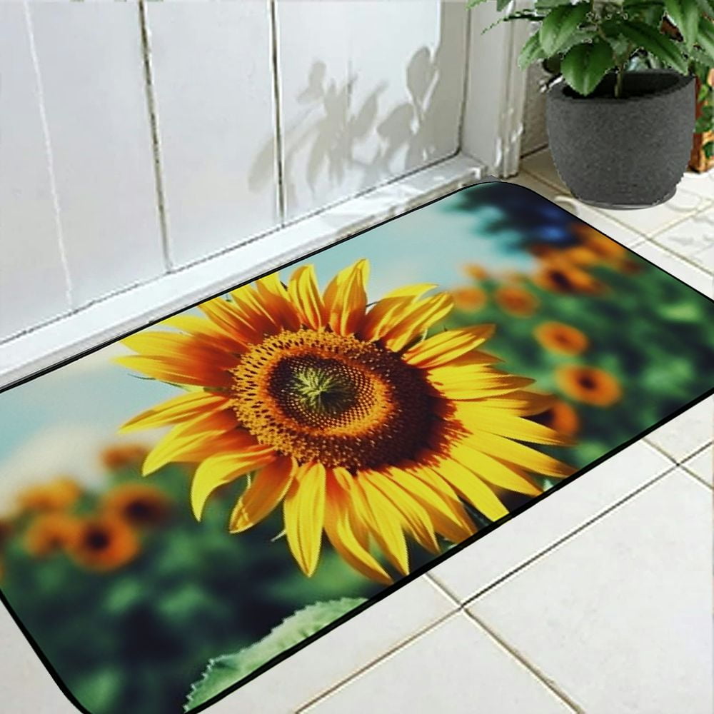 Qinduosi Decorative Door Mat, Door Mat with Non-Slip Rubber Backing, Easy Cleaning, Traps Dirt, for Entry, Patio, Garage 19.68*47.24 in