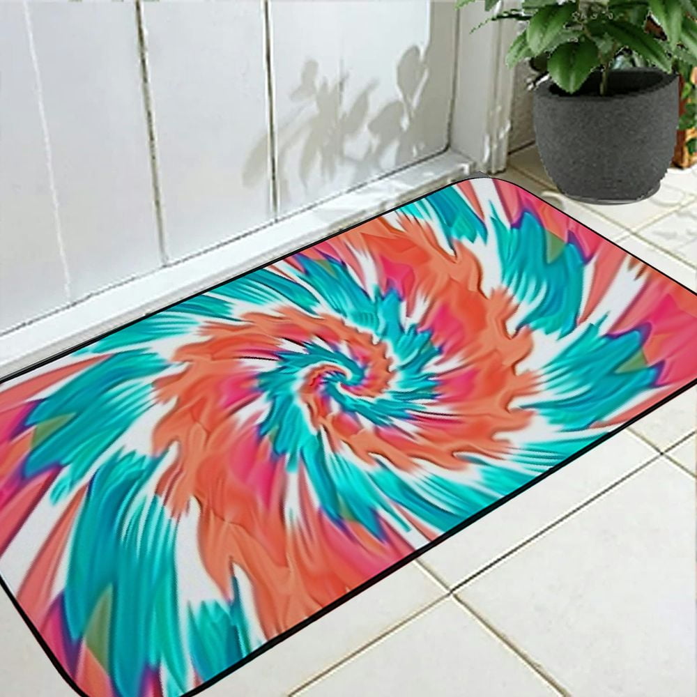 Qinduosi Decorative Door Mat, Door Mat with Non-Slip Rubber Backing, Easy Cleaning, Traps Dirt, for Entry, Patio, Garage 19.68*47.24 in