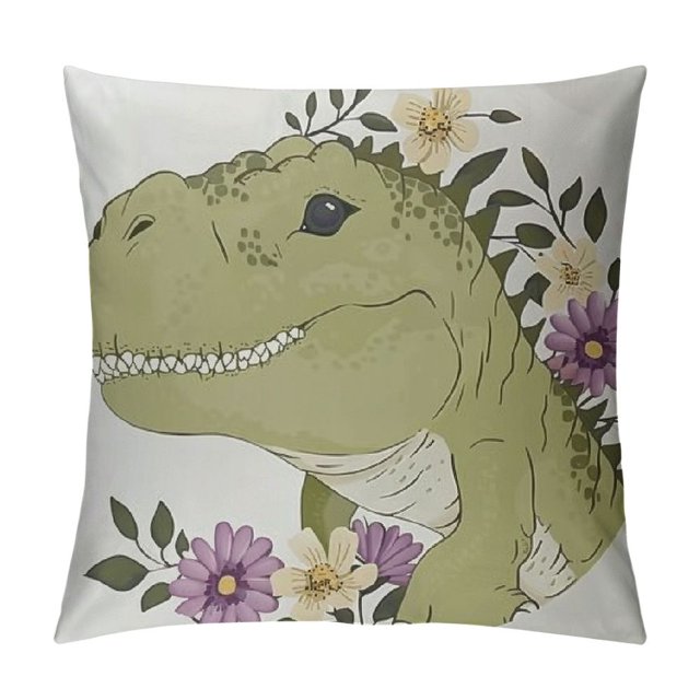 Qinduosi Dog Bone Pillow Covers For Kids Cute Kawaii Wild Animal Throw