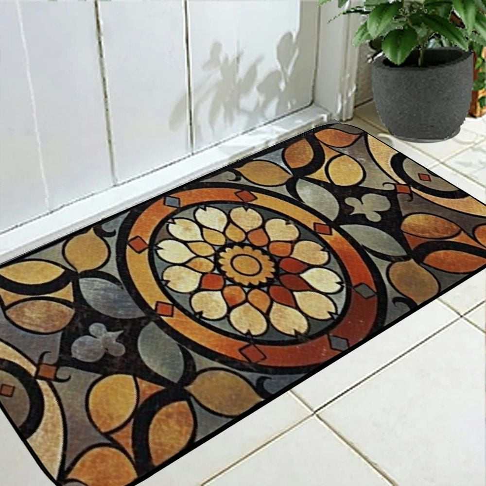 Qinduosi Door Mat Welcome Mat Front Door Mat Outdoors for Home Entrance Outdoors Mat for Outside Entry Way Doormat Entry Rugs, Heavy Duty Non Slip Rubber Back  19.68*47.24 in