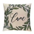thumbnail image 1 of Qinduosi Easter Pillow Covers Inch Set of ,Easter Decorations Spring Wreath Easter Rabbit Flowers Eggs Easter Decorative Throw Pillows for Sofa Patio Indoor Outdoor Home Decor White, 1 of 5