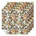 thumbnail image 1 of Qinduosi Fall Cloth Napkin, Thanksgiving Autumn Watercolor Leaf Party Dinner Decoration Washable Napkins 4 PCS, 1 of 7