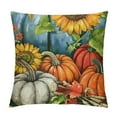 thumbnail image 1 of Qinduosi Fall Pillow Covers Fall Autumn Thanksgiving Pumpkin Sunflower Throw Pillow Cases Blue Farmhouse Decorative Cushion Cover White, 1 of 5