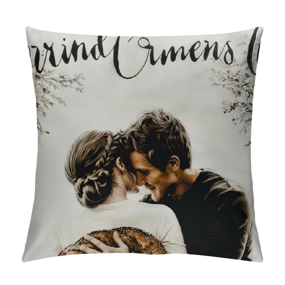 Qinduosi Farmhouse Decorative Throw Pillow Covers 18 x 18,They Broke Bread Pillow Covers for Couch,Canvas Pillow Covers,Accent Pillows Case