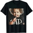 thumbnail image 1 of Qinduosi Fashion Graphic Tees Oversized Printed T Shirts Unisex Short Sleeve Tops Black, 1 of 3