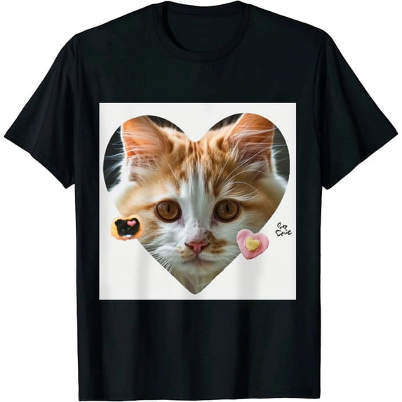 Qinduosi Fashion Graphic Tees Oversized Printed T Shirts Unisex Short Sleeve Tops Black