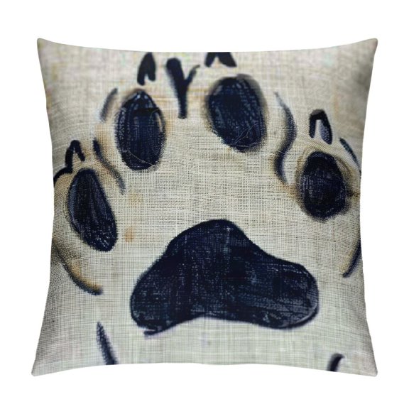 Qinduosi Gift to Mom Throw Pillow Cover, Decorative Throw Pillow Case Square Inches (Best Dog Mom) White