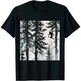 thumbnail image 1 of Qinduosi Graphic Tees for Women Casual Graphic T-Shirt Camping Funny Shirts Athletic Comfort Clothes Black, 1 of 3