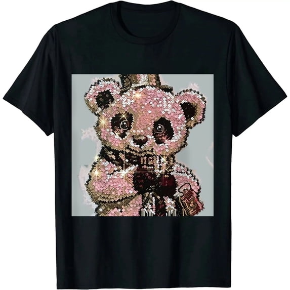Qinduosi HZCX Mens Womens T Shirt Short Sleeve Mercerized Graphic Tees Black