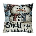 thumbnail image 1 of Qinduosi Hello Decorative Throw Pillow Cover Set of , Cushion Case Decor, Buffalo Plaid Christmas Decoration for Sofa Couch, 1 of 5