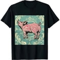 thumbnail image 1 of Qinduosi Kind of Pig Deal Short Sleeve T-Shirt - Adult Black, 1 of 3