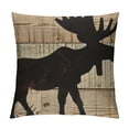 thumbnail image 1 of Qinduosi Log Decor, Throw Pillows Cover, Moose Decorative Throw Pillow Cover, Rustic Woodland Log for Bed Lodge Room Home Decor Inch Set of Pillowcase, 1 of 5