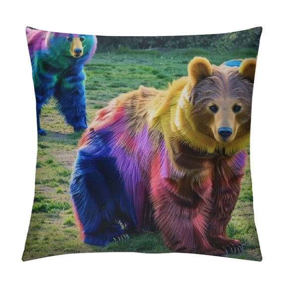 Qinduosi Many Colorful Pillow Covers Inch,Decorative Throw Pillow, for Sofa Square Cushion Pillowcase, Set of