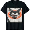 thumbnail image 1 of Qinduosi Men Japanese Harajuku Streetwear T-Shirt Funny Cartoon Cat Printed Aesthetic Graphic Tee Shirt (Medium) Black, 1 of 3