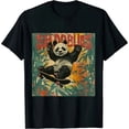 thumbnail image 1 of Qinduosi Men's Big & Tall Vintage Sunset T-Shirt Black, 1 of 3