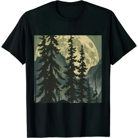 Qinduosi Men's Graphic TeeSoft Crew Neck Short Sleeve T-Shirt Funny Novelty Design Shirts Black