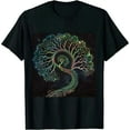 thumbnail image 1 of Qinduosi Men's Graphics T-Shirt, Cat Funny T-Shirt Crew Neck Short Sleeve Tee Top Tees Clothes for Men Women Teen Black, 1 of 3