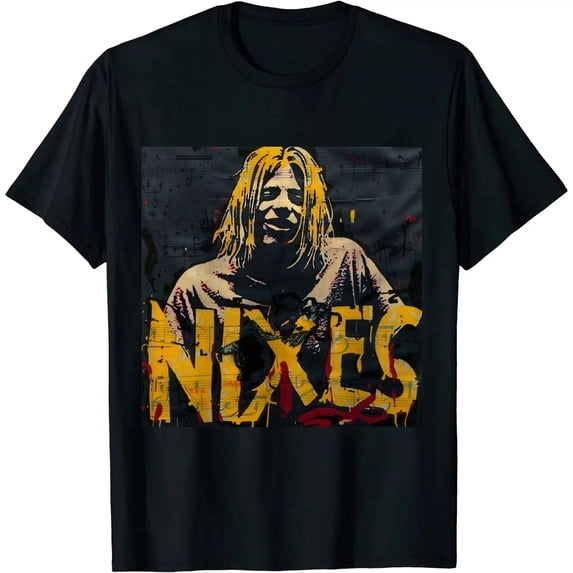 Qinduosi Men's One Sided Slim Fit T-Shirt Black