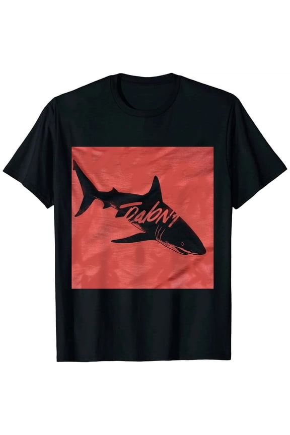 Mens Shark T Shirt Cute Funny Family Cool Best Dad Vacation Tee for Guys Black