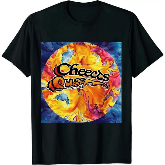 Qinduosi Mens Shirt - Flamin Hot Graphic T-Shirt Black