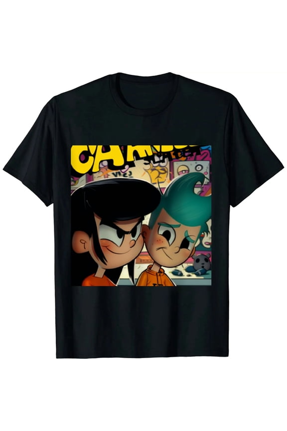 Mens Throwback Shirt - Jonny Bravo, , , D & dy Tee - Throwback Classic T-Shirt Black