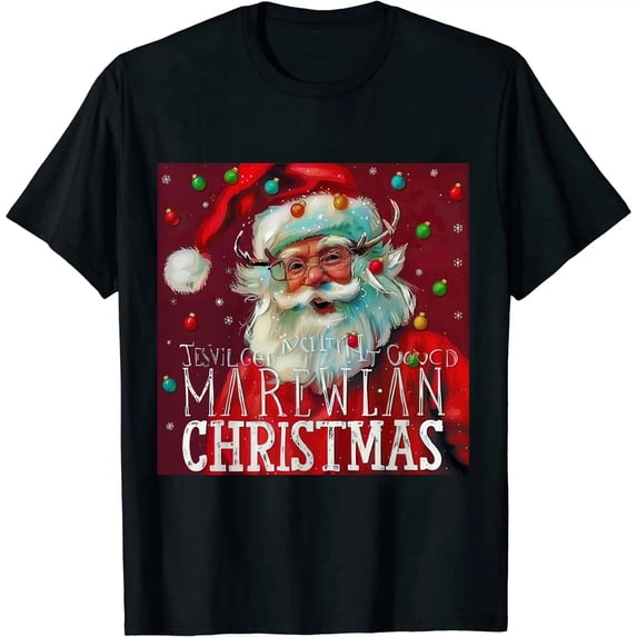 Qinduosi Merry Christmas Dancer Shirt with Funny Saying Women Casual Short Sleeve Tee Tops Black