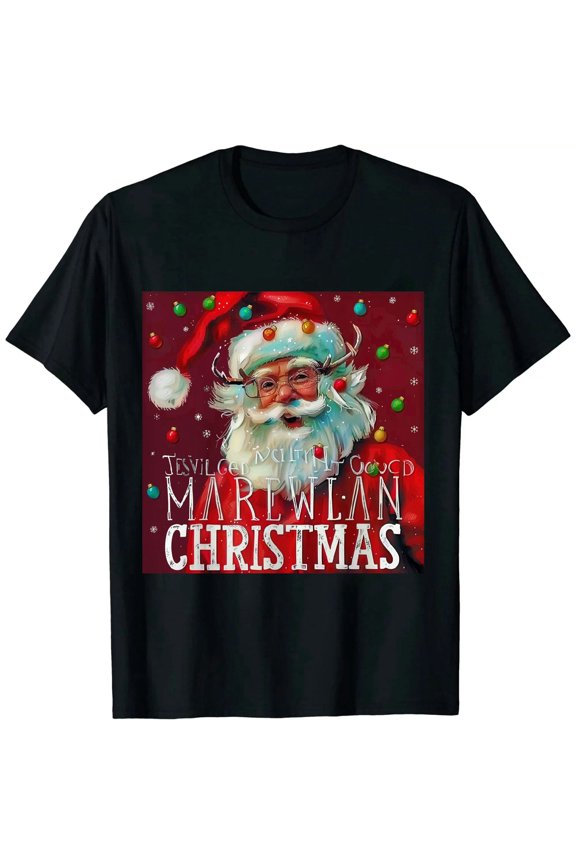 Merry Christmas Dancer Shirt with Funny Saying Women Casual Short Sleeve Tee Tops Black