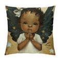 thumbnail image 1 of Qinduosi Merry Christmas Throw Pillow Cover Holiday Throw Pillow Case Decorative Cushion Cover Indoor Sofa Couch Xmas Decor White, 1 of 5