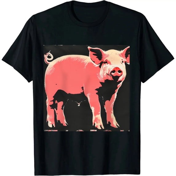 Qinduosi Not My Pig Not My Farm - Funny T Shirt Black