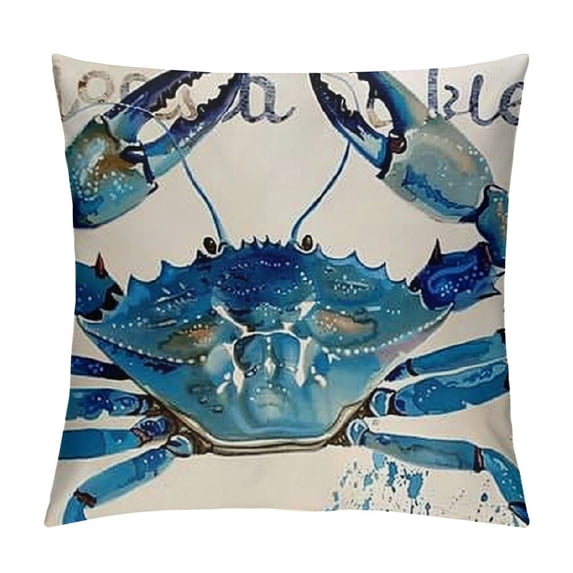 Qinduosi Ocean Theme Throw Pillow CoversSea Animals Pillowcases Cushion Covers Starfish--- White