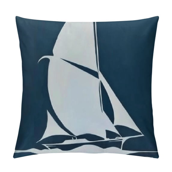 Qinduosi Ocean Themed ’’ Set of Nautical and White Modern Decorative Throw Pillow Case, Home Decor,Gifts for Sea Lovers Men