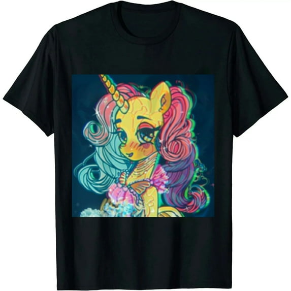 Qinduosi Officially Licensed Women T-Shirt Black